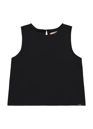 Angel - Blusa Regata Viscose Preto - ANGEL