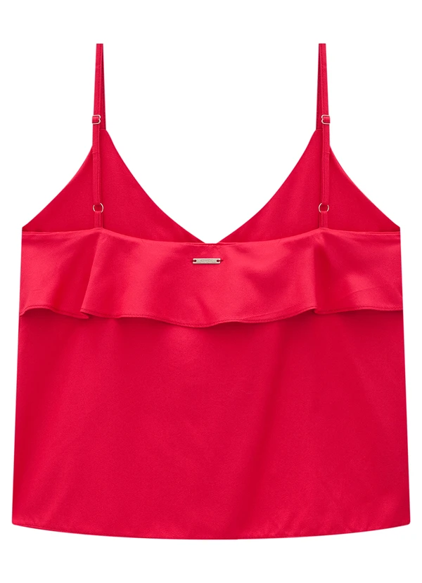Enfim - Blusa Rosa  Babados em Crepe 4