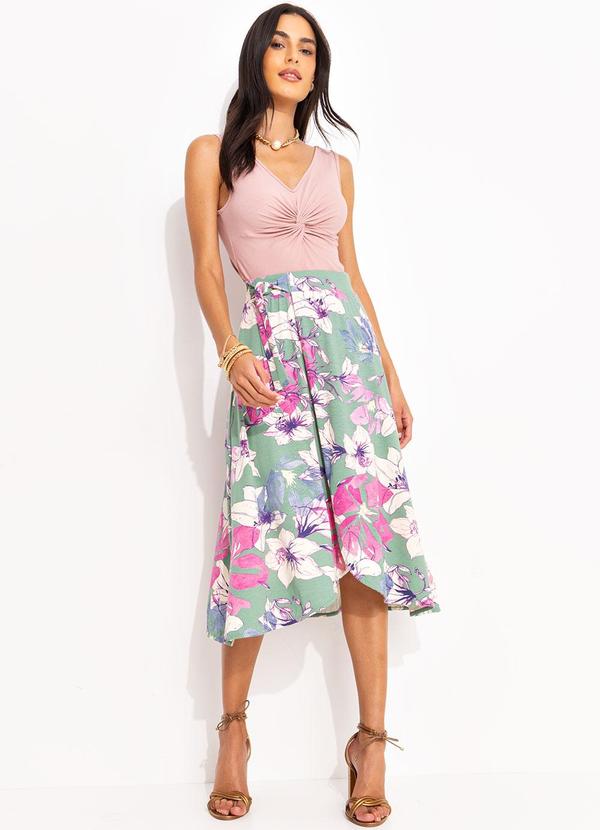 Quintess - Blusa Rosa Claro em Malha de Viscose 4