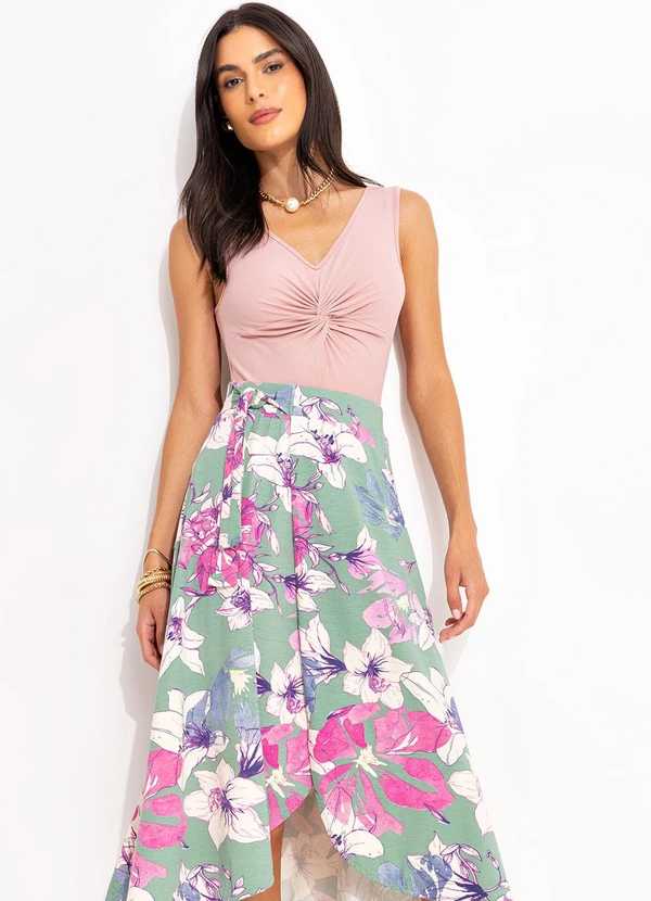 Quintess - Blusa Rosa Claro em Malha de Viscose 5