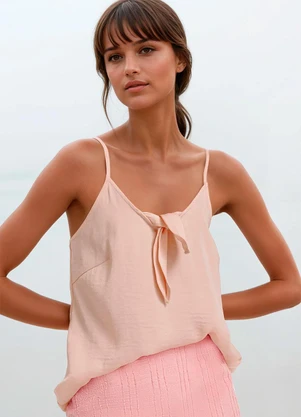 bonprix - Blusa Rosa Claro em Tecido Jacquard - BONPRIX