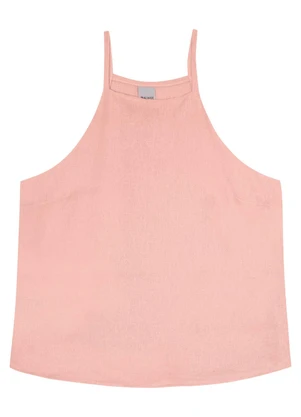 Malwee - Blusa Rosê Evasê em Viscolinho - MALWEE