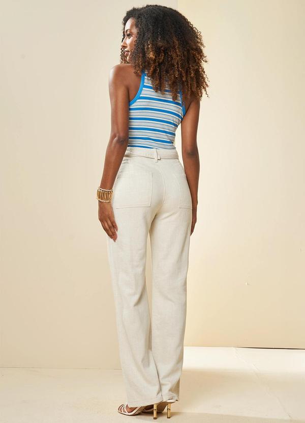 Doce Trama - Blusa sem Manga em Ribana Listrado 4