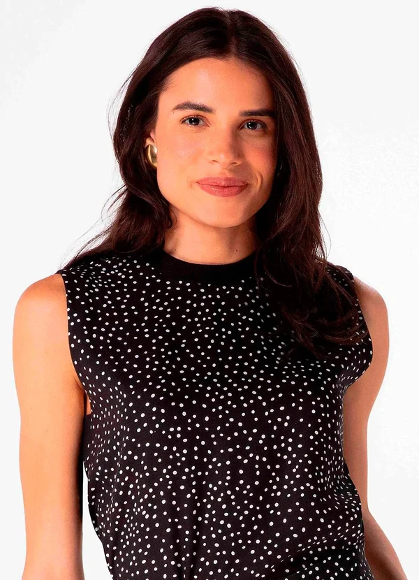 Hering - Blusa sem Manga Feminino Preto