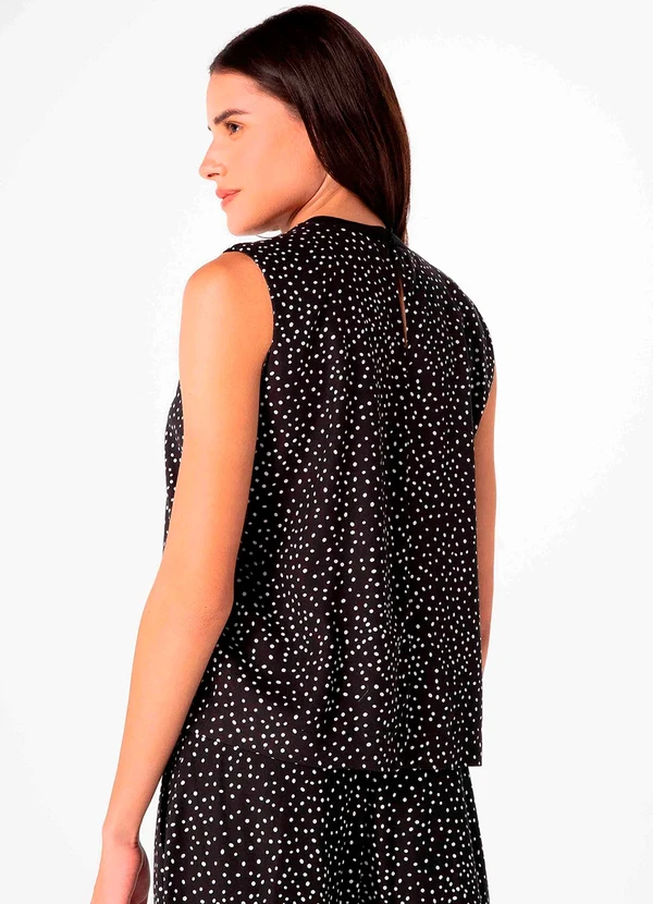 Hering - Blusa sem Manga Feminino Preto 2