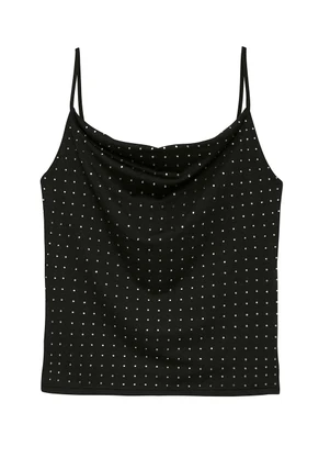 Enfim - Blusa Slim com Strass Preto - ENFIM