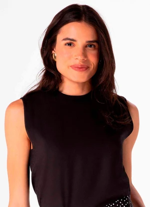 Hering - Blusa Sm Fem Preto - HERING