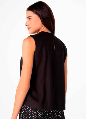 Hering - Blusa Sm Fem Preto - HERING