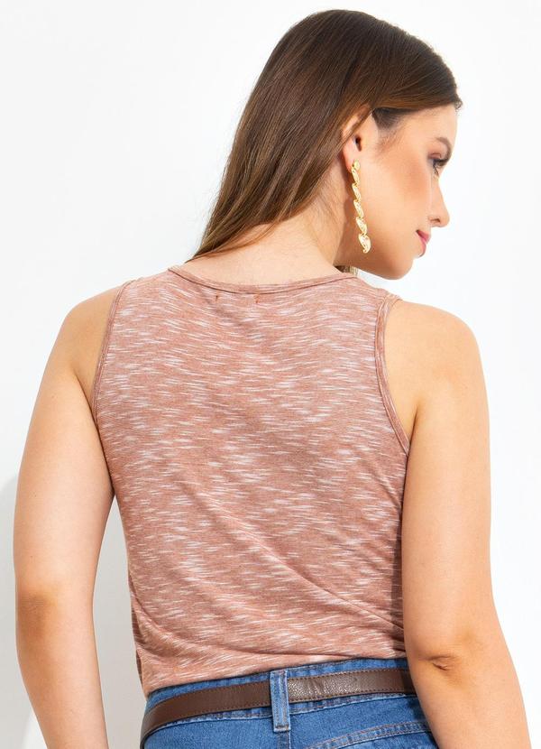 Quintess - Blusa Terracota em Malha Flamê 2