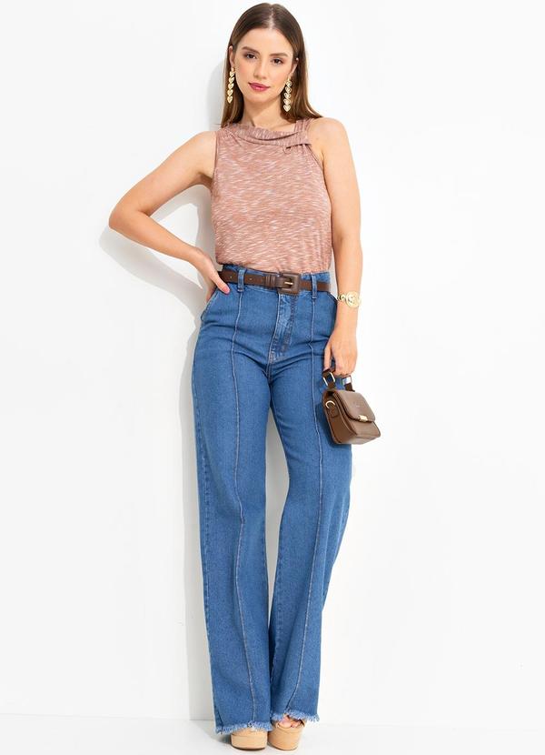 Quintess - Blusa Terracota em Malha Flamê 3