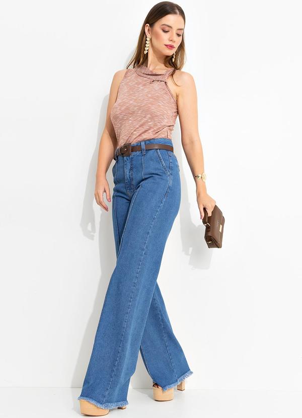 Quintess - Blusa Terracota em Malha Flamê 5