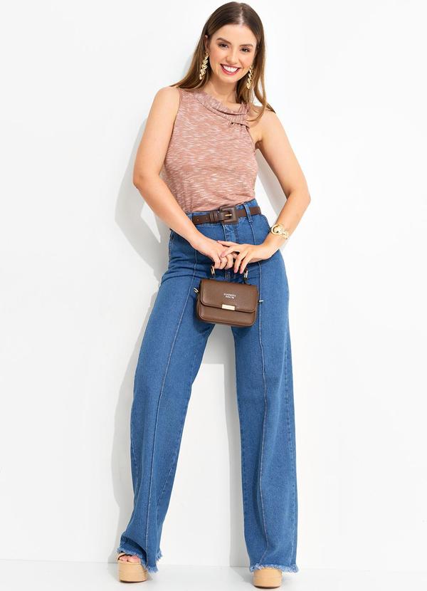 Quintess - Blusa Terracota em Malha Flamê 6