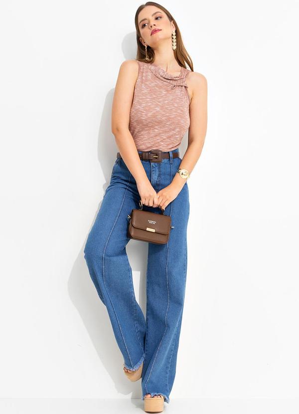 Quintess - Blusa Terracota em Malha Flamê 7