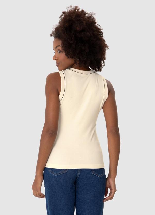 Malwee - Blusa Tradicional Canelada Bege 2