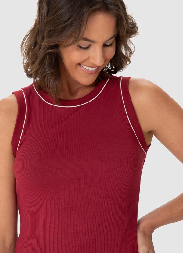 Malwee - Blusa Tradicional Canelada Vermelho 3
