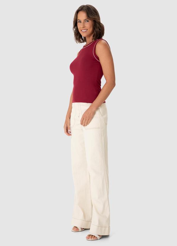 Malwee - Blusa Tradicional Canelada Vermelho 4