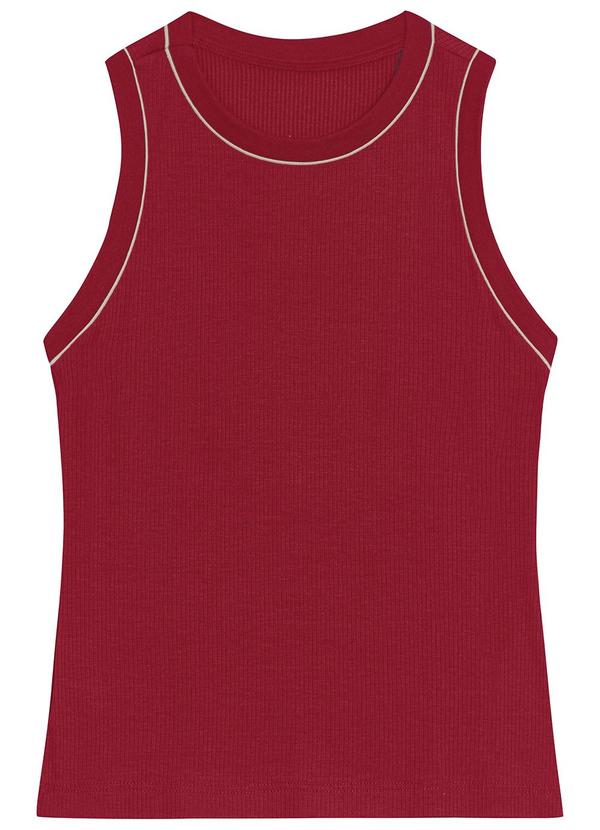 Malwee - Blusa Tradicional Canelada Vermelho 5