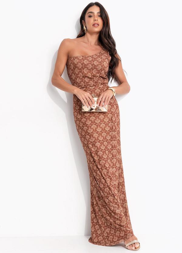 Colcci - Blusa Tule Estampada Marrom 3