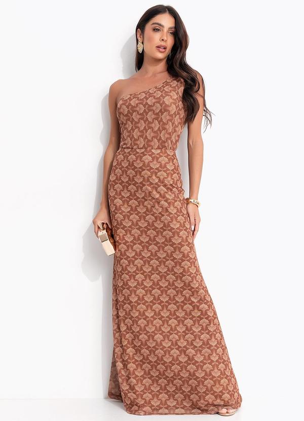 Colcci - Blusa Tule Estampada Marrom 7