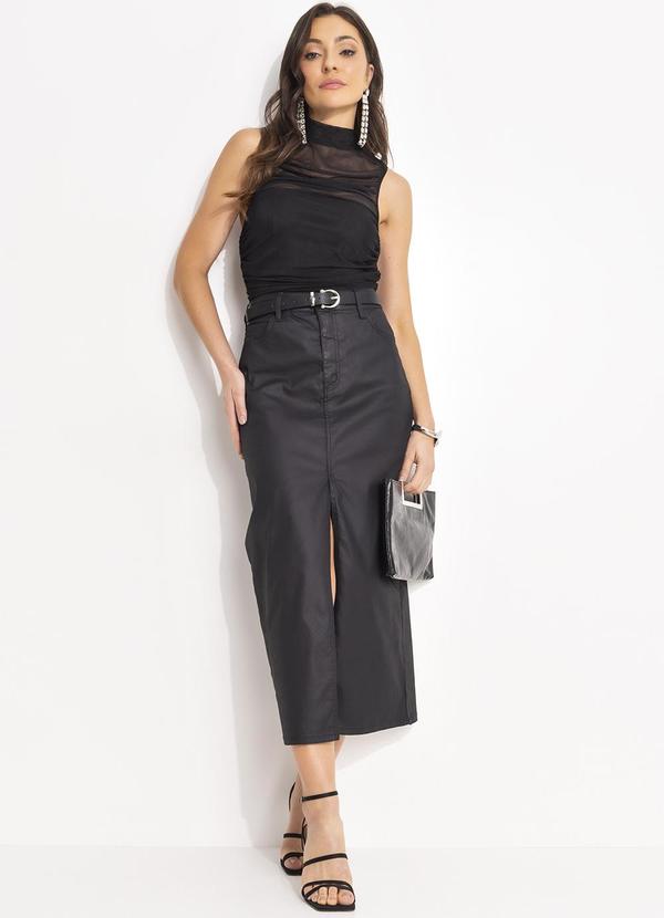 Colcci - Blusa Tule Preto 3