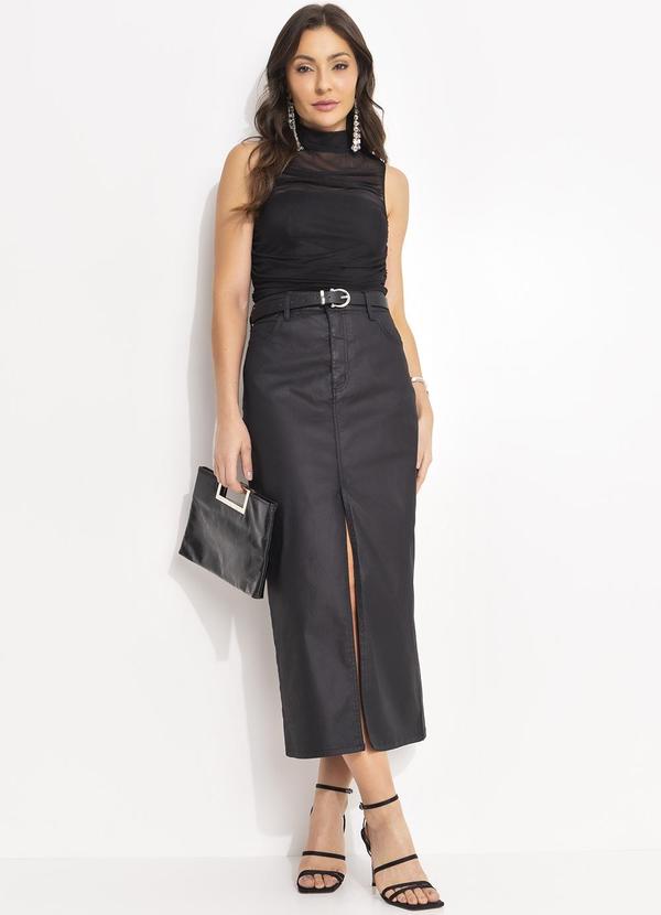 Colcci - Blusa Tule Preto 4