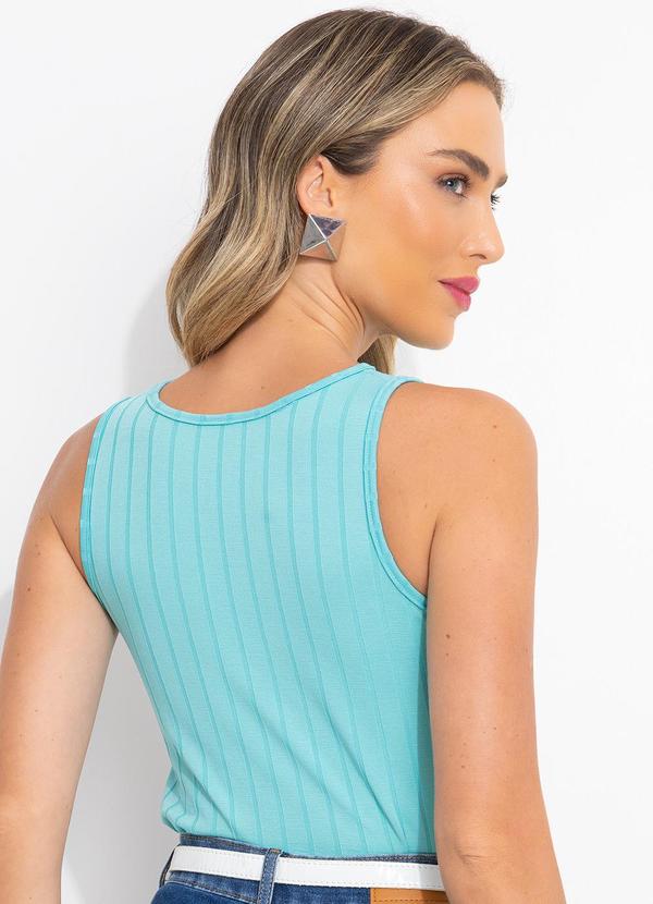 Bimini - Blusa Verde Claro em Canelado 2