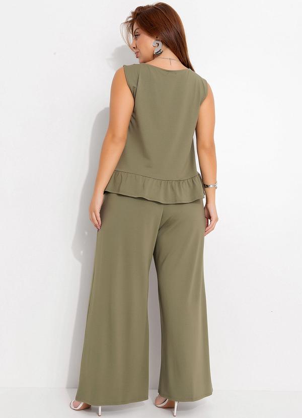 Quintess - Blusa Verde Oliva em Malha de Viscose 10