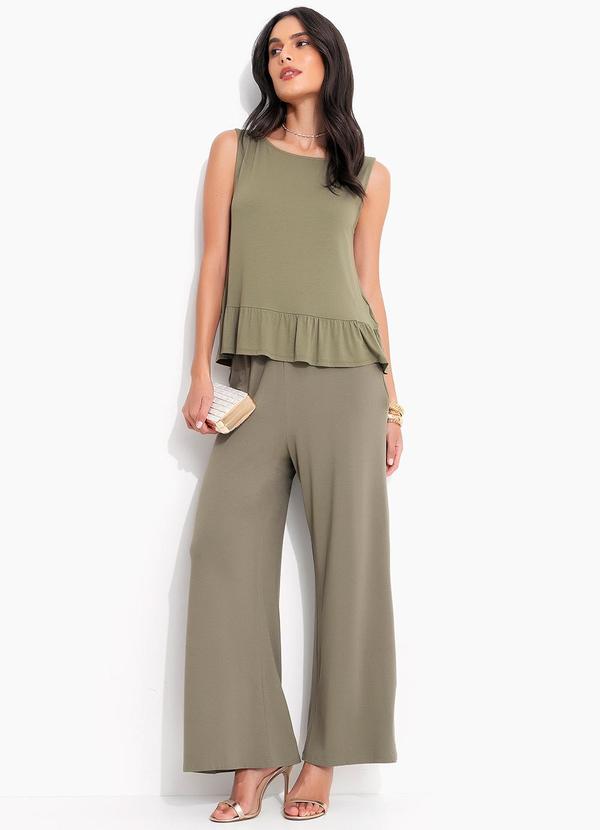 Quintess - Blusa Verde Oliva em Malha de Viscose 3