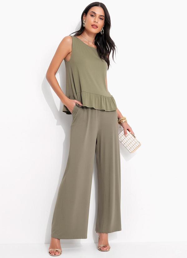 Quintess - Blusa Verde Oliva em Malha de Viscose 6