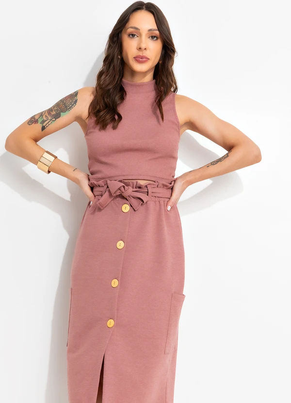 Bimini - Blusa Vermelho em Canelado 7