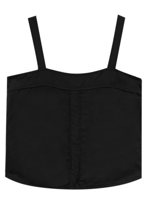 Malwee - Blusa Viscose Sarjada Feminina Preto - MALWEE