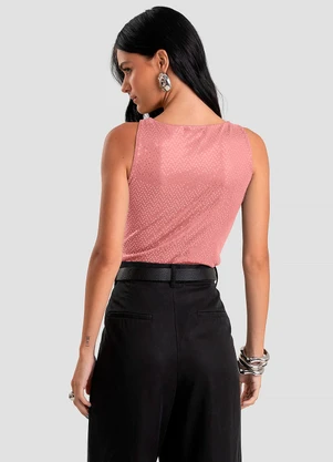 Dianna - Body Feminino em Malha Lantejoula Unica - DIANNA