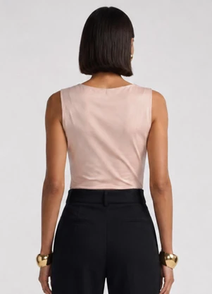 Rovitex - Body Feminino Regata Degagê Bege - ROVITEX