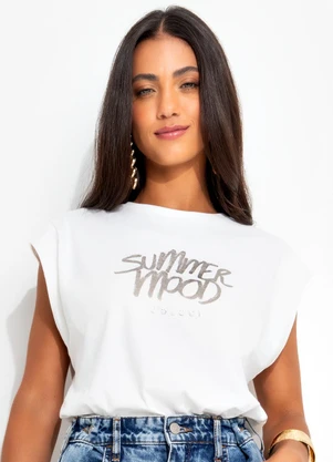 Colcci - Camiseta Off White - COLCCI