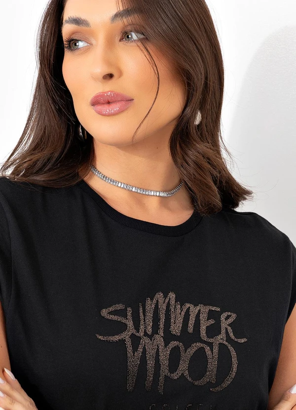 Colcci - Camiseta Preto 7