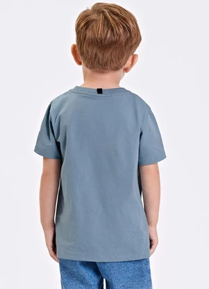 Trick Nick - Camiseta Verão Menino Meia Malha Azul - TRICK NICK