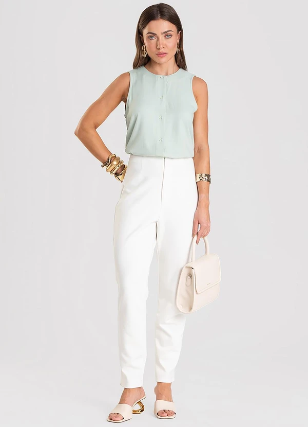 Dianna - Colete Feminino em Tecido Viscose Verde 3