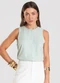 Dianna - Colete Feminino em Tecido Viscose Verde - variação: Verde