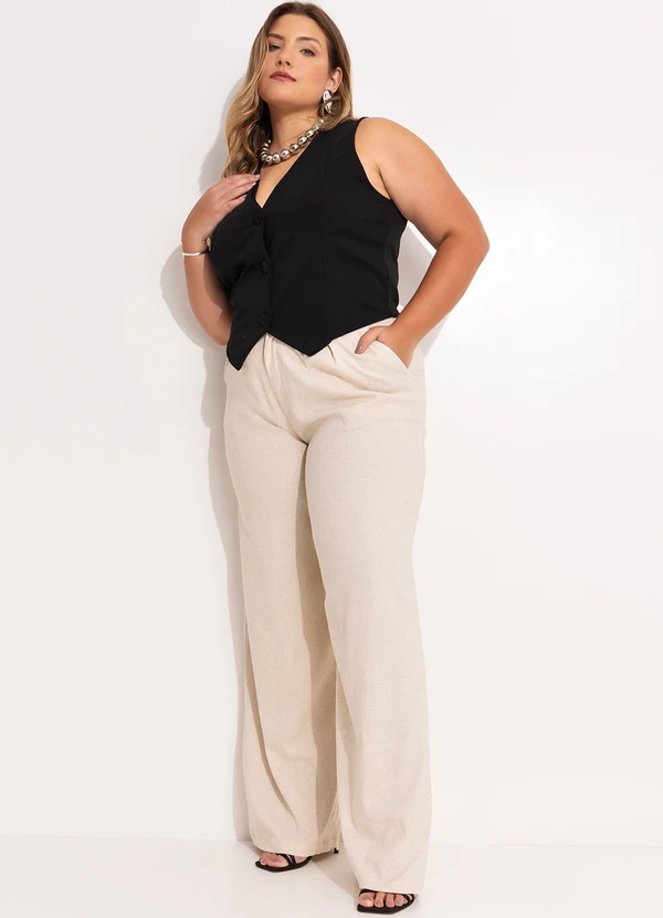 Quintess - Colete Preto em Malha Crepe 3