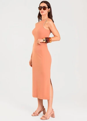 Dianna - Conjunto Feminino Regata e Saia Marrom - DIANNA