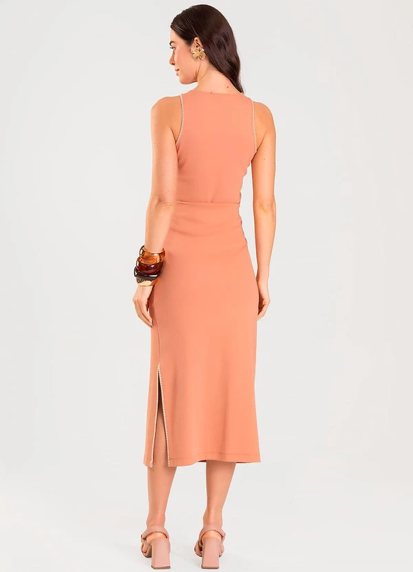 Dianna - Conjunto Feminino Regata e Saia Marrom 2