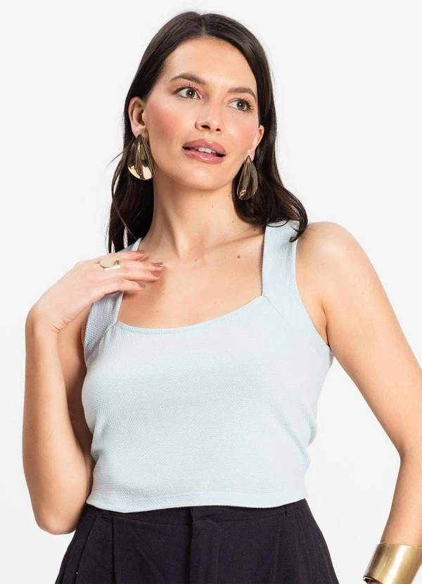 Select - Cropped Feminino Azul