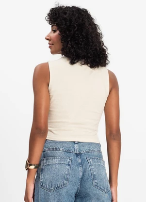 Select - Cropped Feminino Bege - SELECT