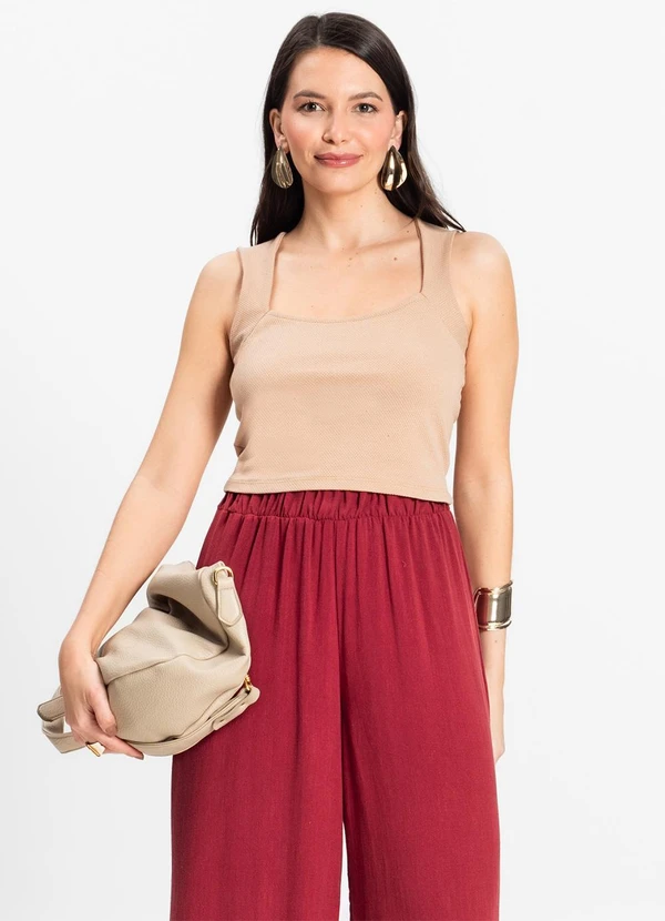 Select - Cropped Feminino Marrom 3