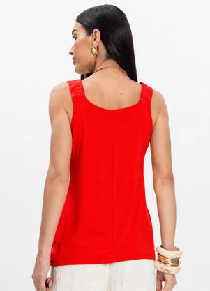 Rovitex - Kit Regata Alça Franzida Feminino Laranja - ROVITEX