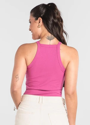 Just Basic - Regata Adulto Ribana Canelada Roxo - JUST BASIC