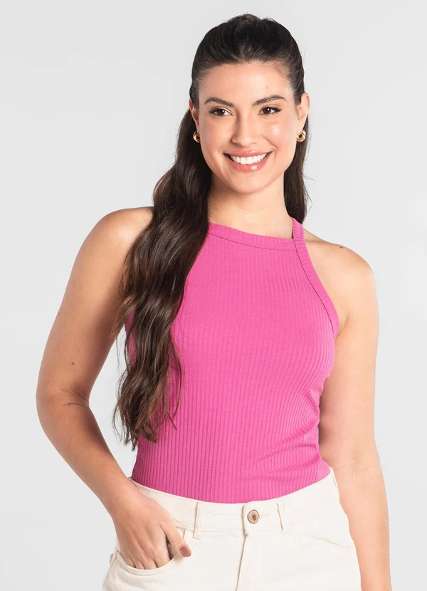 Just Basic - Regata Adulto Ribana Canelada Just Basic Roxo