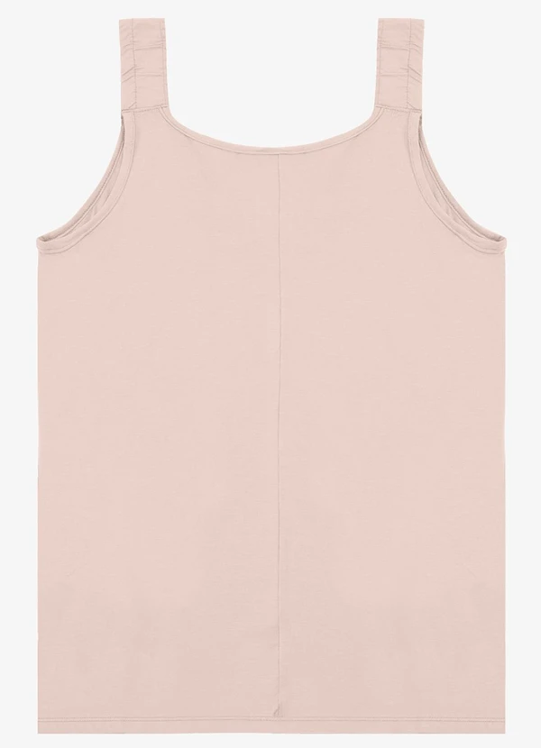 Select - Regata Alça Franzida Feminino Rosa 2