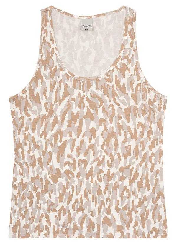 Malwee - Regata Areia Animal Print em Viscose