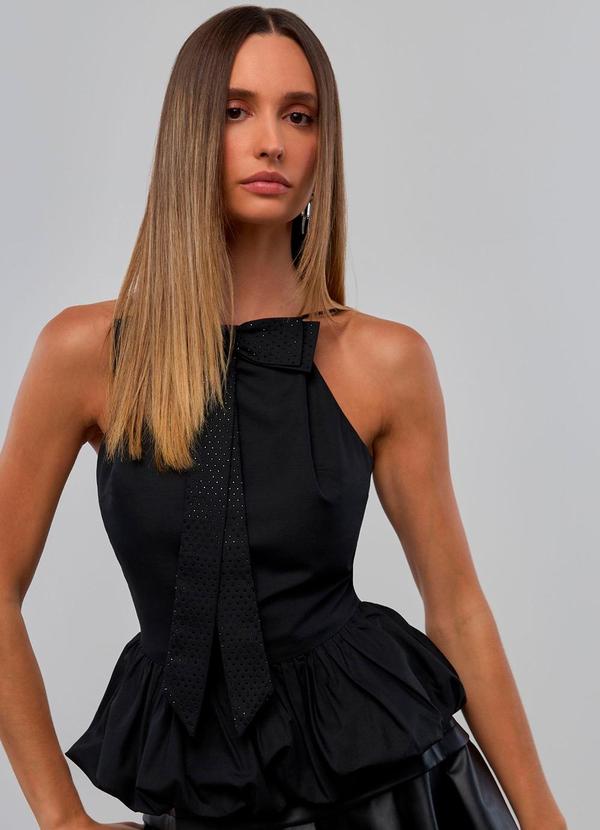 Carlota Costa - Regata Balonê com Laço Preto 1